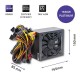 Qoltec Powerful ATX 1650W Power Supply | 80 Plus Platinum