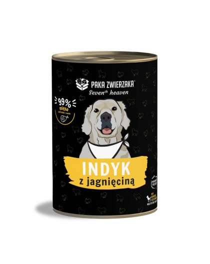 PAKA ZWIERZAKA Seventh Heaven Turkey with lamb - wet dog food - 400g