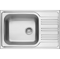 1-bowl steel sink with drainer