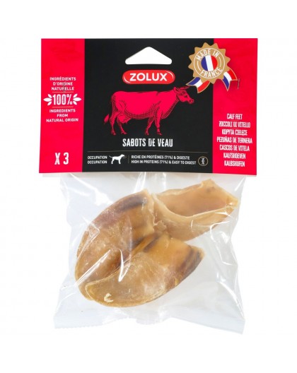 ZOLUX Calf hooves - chew for dog - 90g