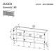 Комод LUCCA 3D 165x40x80 белый