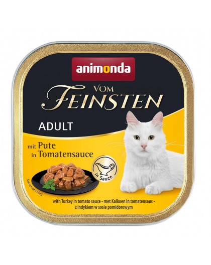 ANIMONDA Vom Feinsten Взрослые индейка в томатном соусе - влажный корм для кошек - 100 г