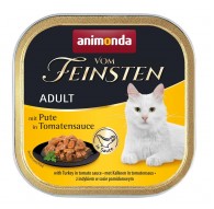 ANIMONDA Vom Feinsten Täiskasvanud Kalkun tomatikastmes - märg kassitoit - 100g