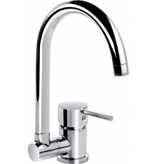 Kitchen faucet with foldable spout