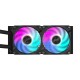 GIGABYTE AORUS WATERFORCE X II 240 AIO Liquid CPU Cooler - 2x120mm ARGB Fans, full-color LCD, DAISY-CHAIN, Intel LGA 1851 and AM