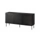 SIENA chest of drawers 150.5x40x75 matte black