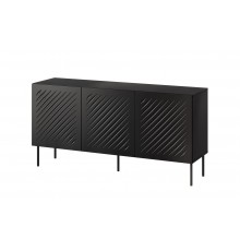 SIENA chest of drawers 150.5x40x75 matte black
