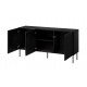 SIENA chest of drawers 150.5x40x75 matte black