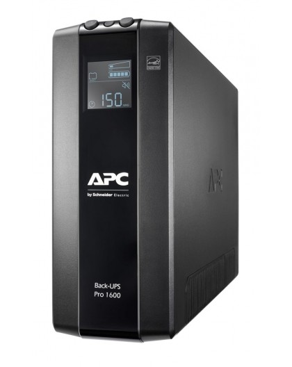 APC Back-UPS Pro, 1600VA/960W, Tower, 230V, 8x IEC C13 outlets, AVR, LCD, User Replaceable Battery