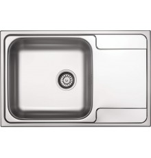 1-bowl steel sink with drainer