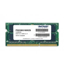 Patriot Memory 8GB PC3-12800 memory module 1 x 8 GB DDR3 1600 MHz