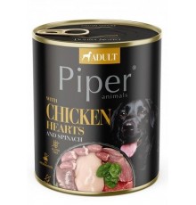 DOLINA NOTECI Piper Chicken hearts with spinach - Wet dog food - 800 g