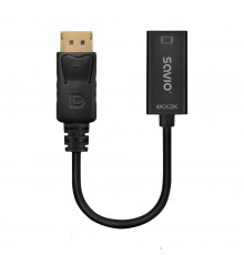 Adapter Savio DisplayPort (M) v1.2 - HDMI A (F) v1.4, 4K, AK-62