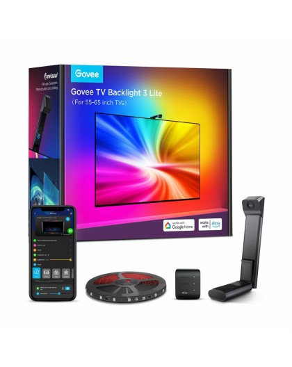 Govee H6099 TV Backlight 3 Lite | LED Backlight | for TV 75-85 inch, RGBICW, Wi-Fi+Bluetooth