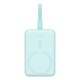 Baseus Magnetic Mini - 10,000mAh 20W USB-C power bank with MagSafe wireless charging and Lightning cable (mint blue)