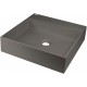 Granite countertop washbasin with space for a tap - 400x400 mm