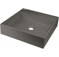 Granite countertop washbasin with space for a tap - 400x400 mm
