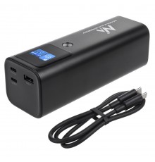 Mobile Battery Power Bank Maclean, 24600mAh, Power Delivery (PD) 140W, Fast/Quick/Super Charge, 88.56Wh, 2x Type-C, USB, MCE335
