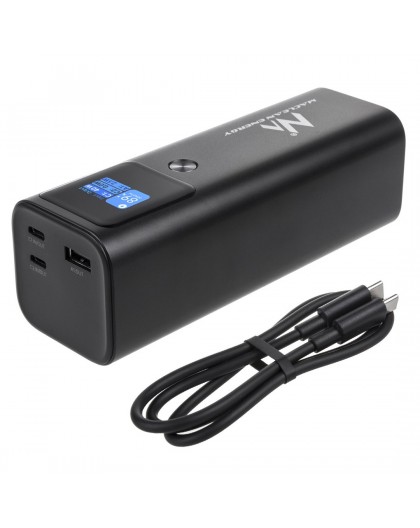 Mobile Battery Power Bank Maclean, 24600mAh, Power Delivery (PD) 140W, Fast/Quick/Super Charge, 88.56Wh, 2x Type-C, USB, MCE335