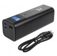 Mobile Battery Power Bank Maclean, 24600mAh, Power Delivery (PD) 140W, Fast/Quick/Super Charge, 88.56Wh, 2x Type-C, USB, MCE335