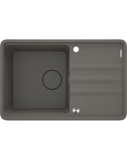 Раковина из гранита с одной чашей и дренажом.