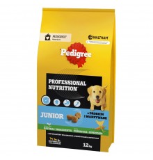 PEDIGREE Professional Nutrition Junior with poultry and vegetables, medium and large breeds - dry dog food - 12 kg