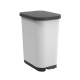 ROTHO Ribo White - pedal bin – 35l
