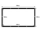 Maclean projection screen, 150", 330x187cm, 25mm 16:9 border, tension hooks, MC-167