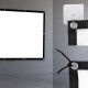 Maclean projection screen, 150", 330x187cm, 25mm 16:9 border, tension hooks, MC-167