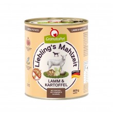 GRANATAPET Liebling's Mahlzeit Lamb and potato - wet dog food - 800g