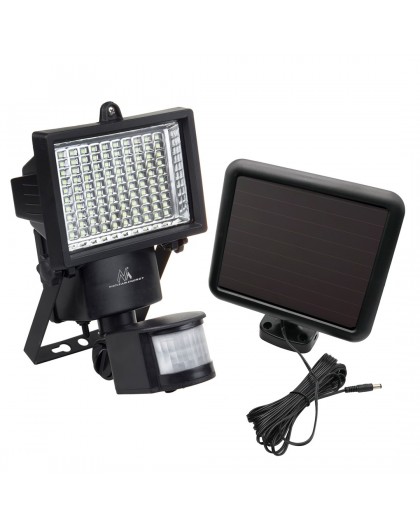 Maclean MCE442 Solar Lamp LED Spotlight Motion Sensor Floodlight Wall Mount Light Twilight IP44 6W 6000K