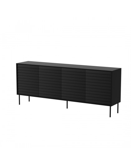 Cama 4D CORTINA chest of drawers 200x40x81 black
