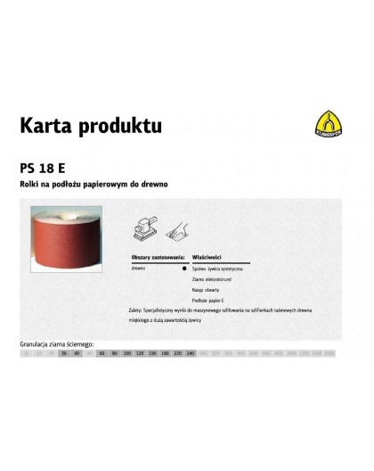 KLINGSPOR ROLLS WITH PAPER BACKING PS18E 150mm gr. 80 (50mb)