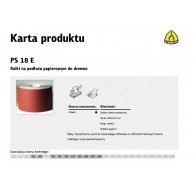 KLINGSPOR ROLLS WITH PAPER BACKING PS18E 150mm gr. 80 (50mb)