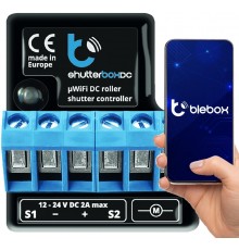 BLEBOX shutterBoxDC v2 WiFi I/O модуль 2x бинарный вход 2x релейный выход 230В