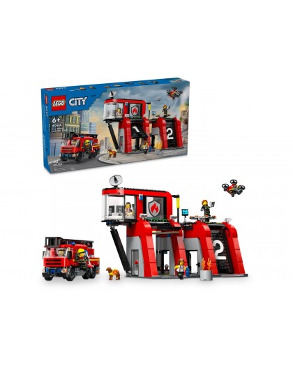 LEGO CITY 60414 FIRE STATION WITH FIRE TRUCK