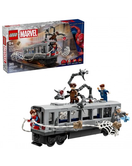 LEGO MARVEL 76321 Spider-Man vs. Doc Ock Subway Train Scene