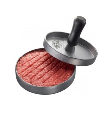 GEFU BBQ hamburger press Black, Grey Aluminium, Plastic