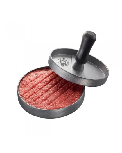 GEFU BBQ hamburger press Black, Grey Aluminium, Plastic