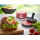 GEFU BBQ hamburger press Black, Grey Aluminium, Plastic