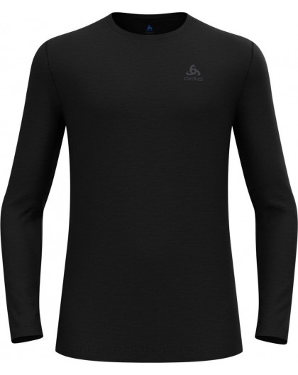 ODLO Merino 160 BL Top Crew Neck l/s men's T-shirt, size M, black