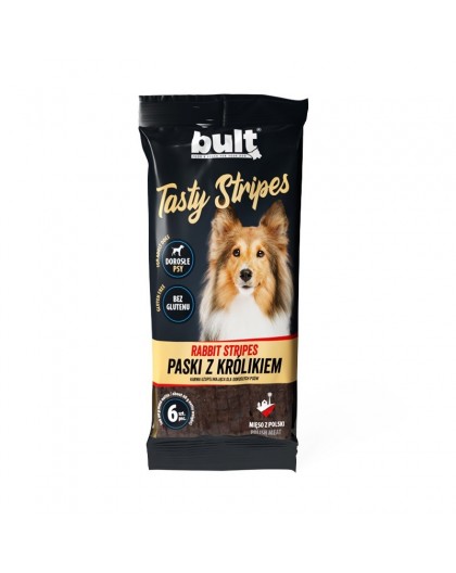 BULT Tasty stripes Rabbit - dog treat - 6 pcs