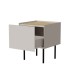 Cama Bedside table, 2 pcs, FELLINI, 40x41x60, cashmere + oiled oak top
