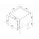 Cama Bedside table, 2 pcs, FELLINI, 40x41x60, cashmere + oiled oak top