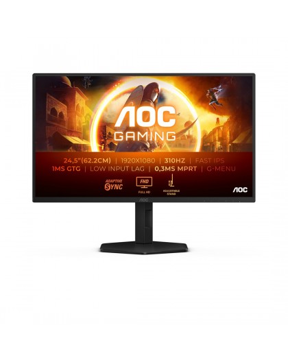 AOC G4 25G4SXU computer monitor 62.2 cm (24.5") 1920 x 1080 pixels Full HD LED Black, Grey
