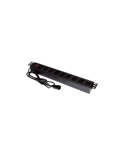 Alantec PZ010 power extension 1.8 m 9 AC outlet(s) Indoor Black