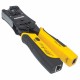 Intellinet Universal Modular Plug Crimping Tool and Cable Tester, 2-in-1 Crimper and Cable Tester: Cuts, Strips, Terminates and 