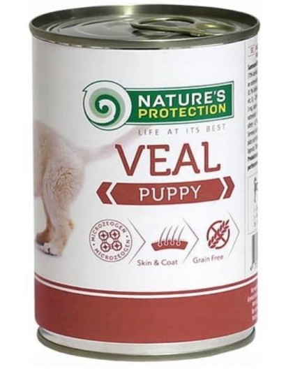 NATURE'S PROTECTION Puppy Veal - wet food for puppies - 400 g