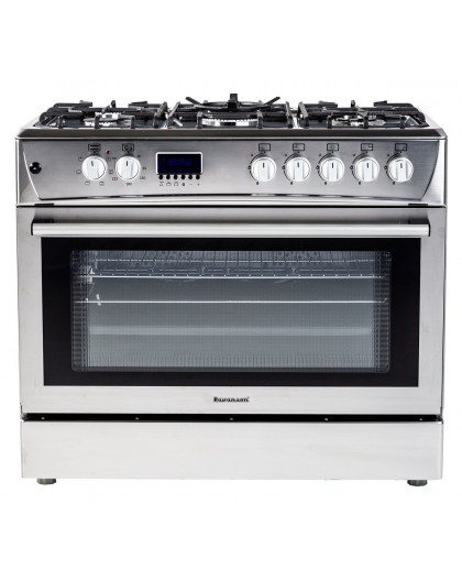 Gas-electric Cooker Ravanson KWGE-K90 Cheff Modern (silver)