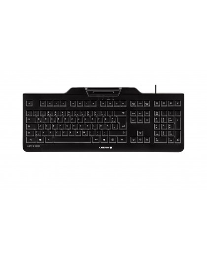 CHERRY KC 1000 SC keyboard Office USB QWERTZ German Black